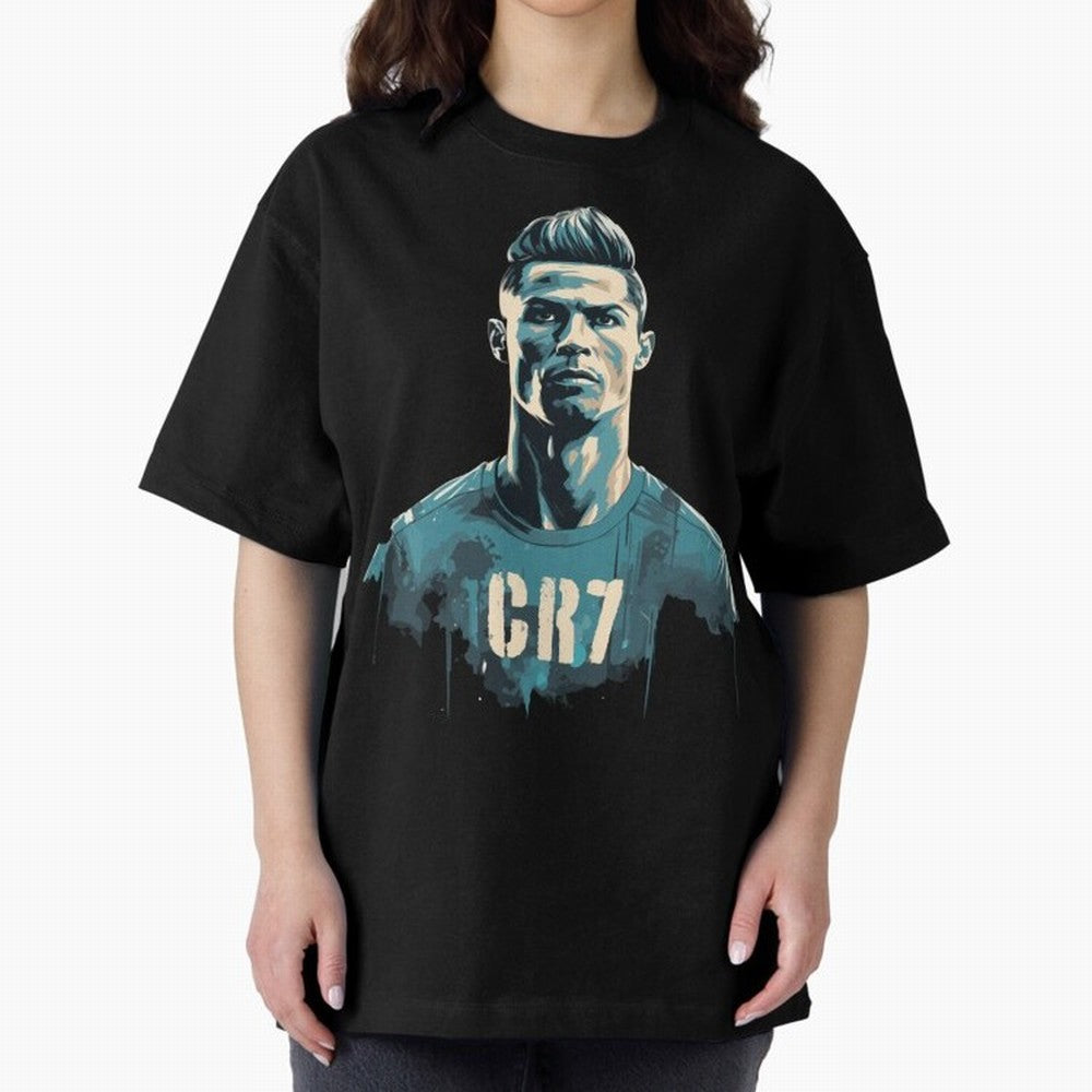 CR7 Oversized T-Shirt Celebrate Fan Culture around FIFA World Cup 2026 for Fans of Haaland and Mbappe and Argentina, Bringing Tournament Hype, Historic Matchups, Family Viewing Parties and Global Sports Pride; Perfect for People Who Love Argentina,