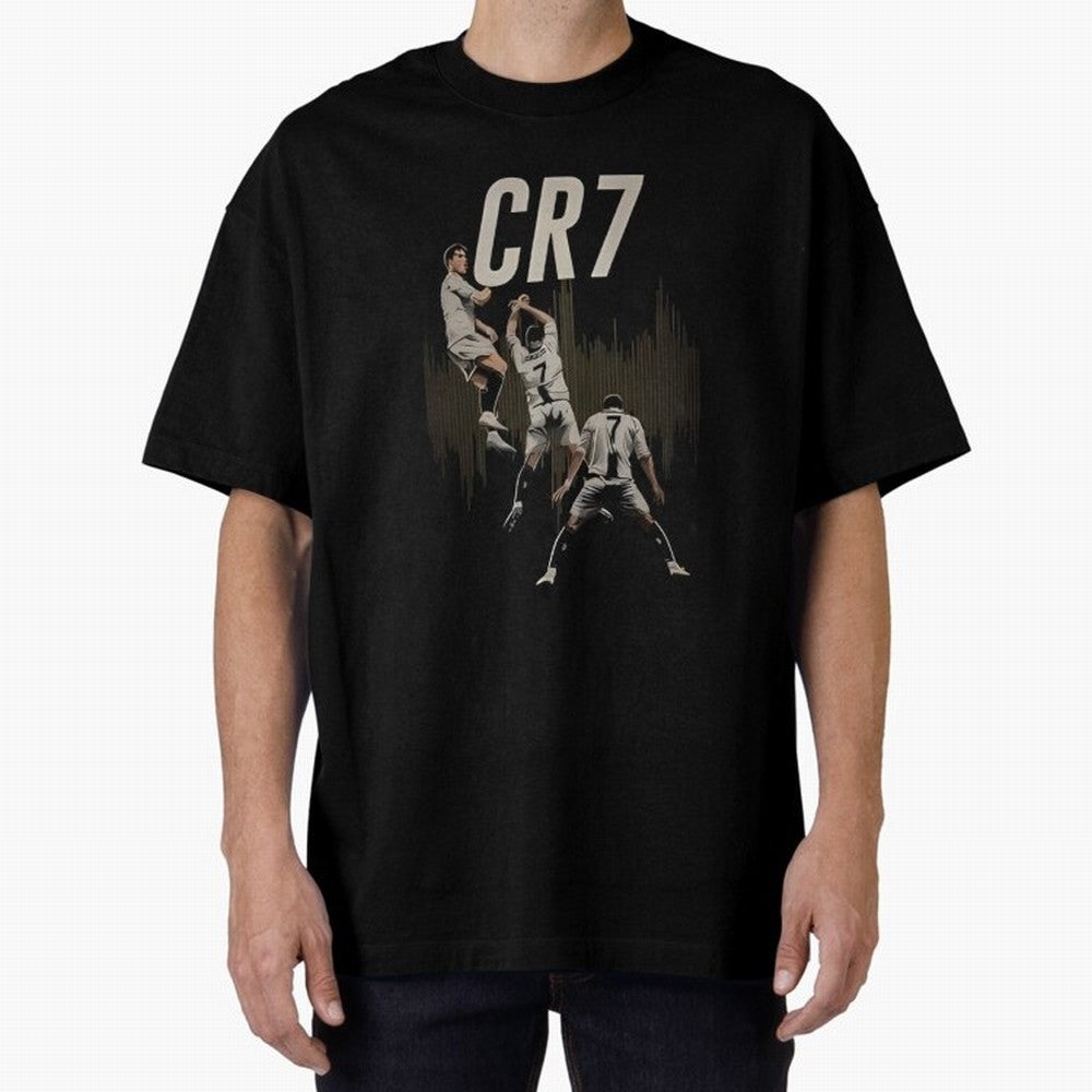 Cr7 Oversized T-Shirt Live the Energy of the FIFA World Cup 2026 USA Canada Mexico Journey through Messi, CR7 and Mbappe Highlights, Spain and Netherlands Pride, Classic Soccer Heritage, Championship Pressure, Fan Loyalty and International Pride;