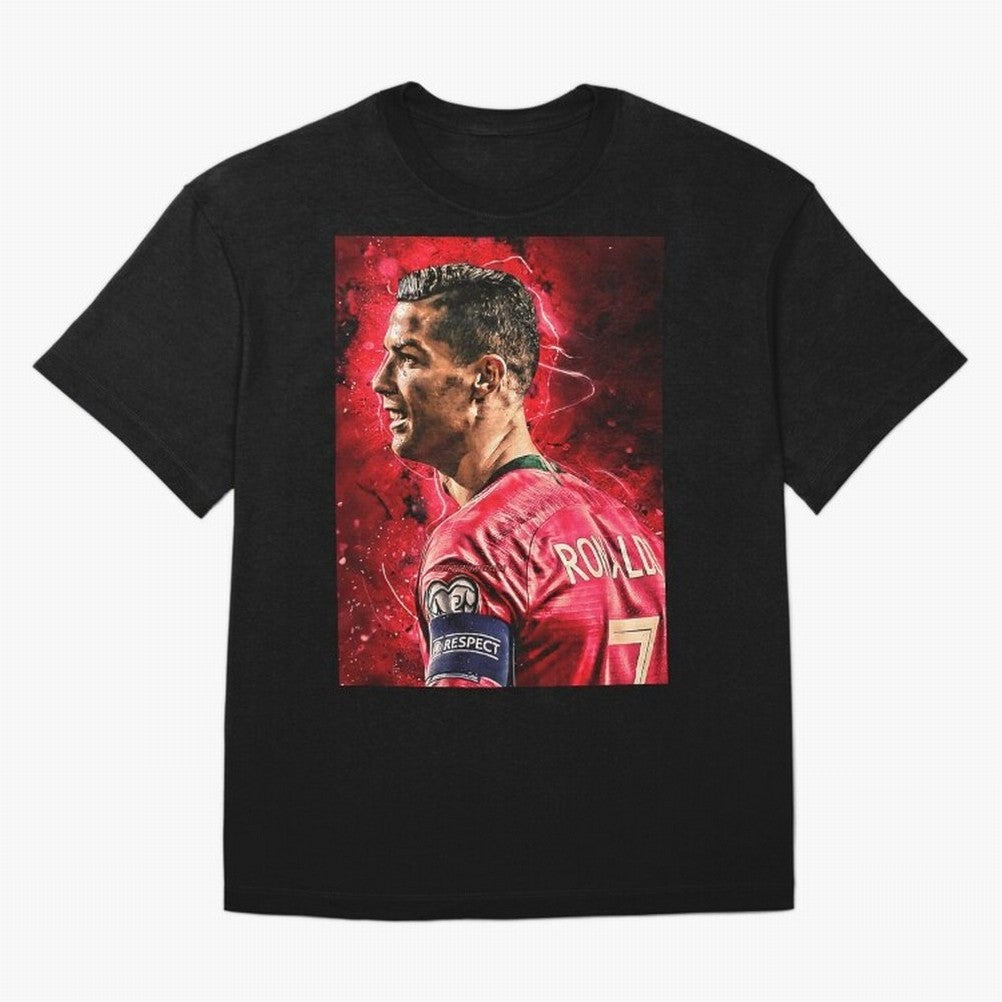 R-o-n-a-l-d-o Design Wallpaper Oversized T-Shirt Celebrate the Biggest Stage of FIFA World Cup 2026 for Fans of Messi, Neymar and Mbappe and Argentina, France and Brazil, Bringing Classic Soccer Heritage, Championship Pressure, Fan Loyalty and