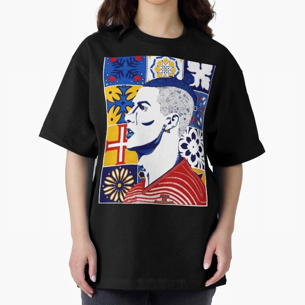 Cristiano Ronaldo Cristiano Ronaldo Azulejos Oversized T-Shirt Celebrate Unforgettable Nights in the FIFA World Cup 2026 Group Stage Journey through Messi, CR7 and Mbappe Highlights, Portugal Pride, Sports Nostalgia, International Competition,