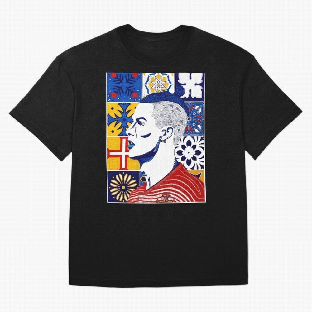 Cristiano Ronaldo Cristiano Ronaldo Azulejos Oversized T-Shirt Celebrate Unforgettable Nights in the FIFA World Cup 2026 Group Stage Journey through Messi, CR7 and Mbappe Highlights, Portugal Pride, Sports Nostalgia, International Competition,