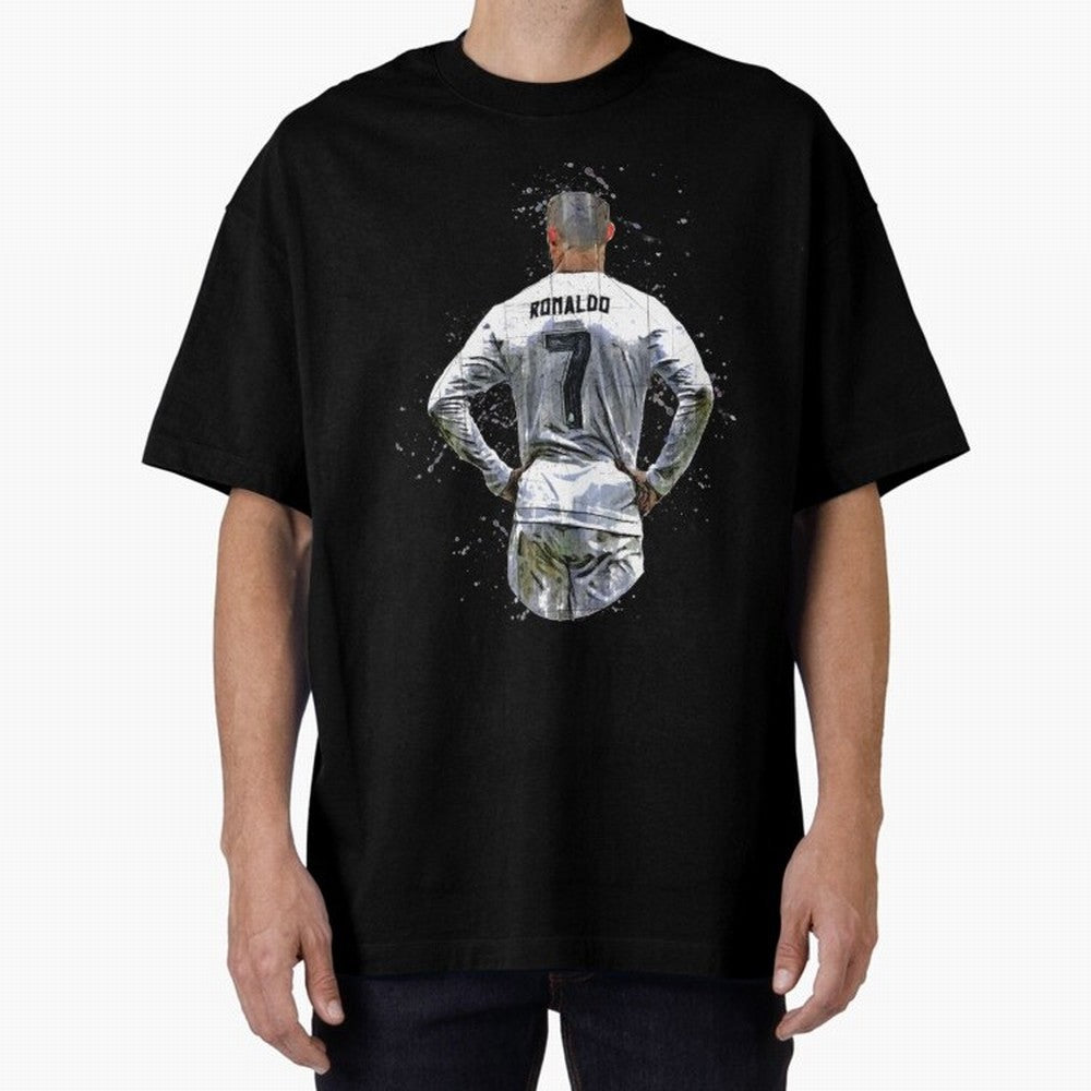 Cristiano Ronaldo Cristiano Ronaldo cr7 Oversized T-Shirt Bring International Match Energy to Global Football Passion for FIFA World Cup 2026 USA Canada Mexico, Celebrating Messi and Cristiano Ronaldo, Argentina, France and Brazil, Vintage Soccer