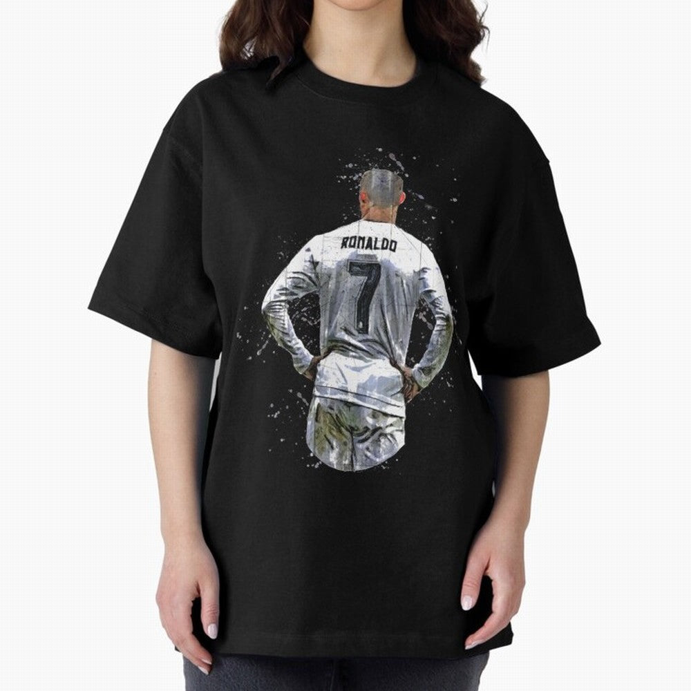 Cristiano Ronaldo Cristiano Ronaldo cr7 Oversized T-Shirt Bring International Match Energy to Global Football Passion for FIFA World Cup 2026 USA Canada Mexico, Celebrating Messi and Cristiano Ronaldo, Argentina, France and Brazil, Vintage Soccer