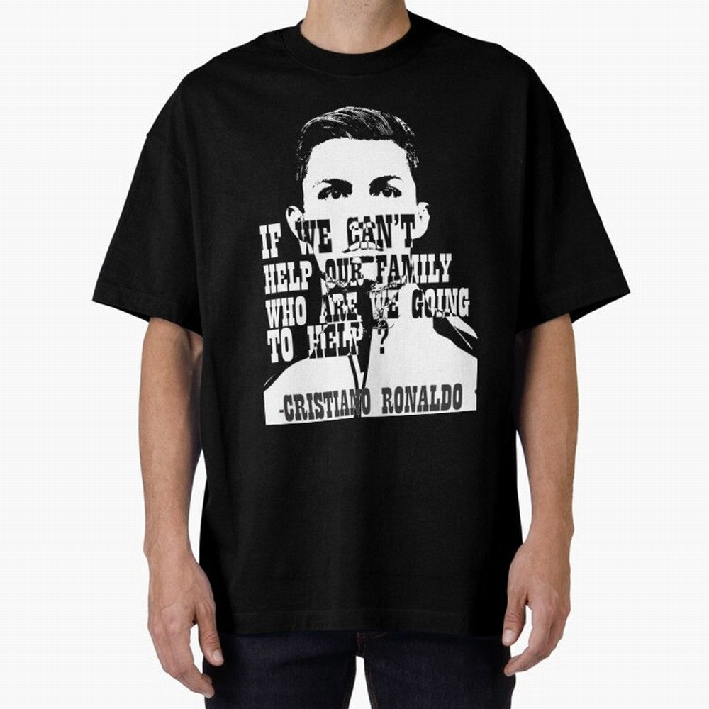 Cristiano Ronaldo cristiano ronaldo quotes Oversized T-Shirt Join the Global Buzz around Global Football Passion for FIFA World Cup 2026 USA Canada Mexico, Centered on Cristiano Ronaldo, Haaland and CR7, England, Championship Spirit, Famous Goals,