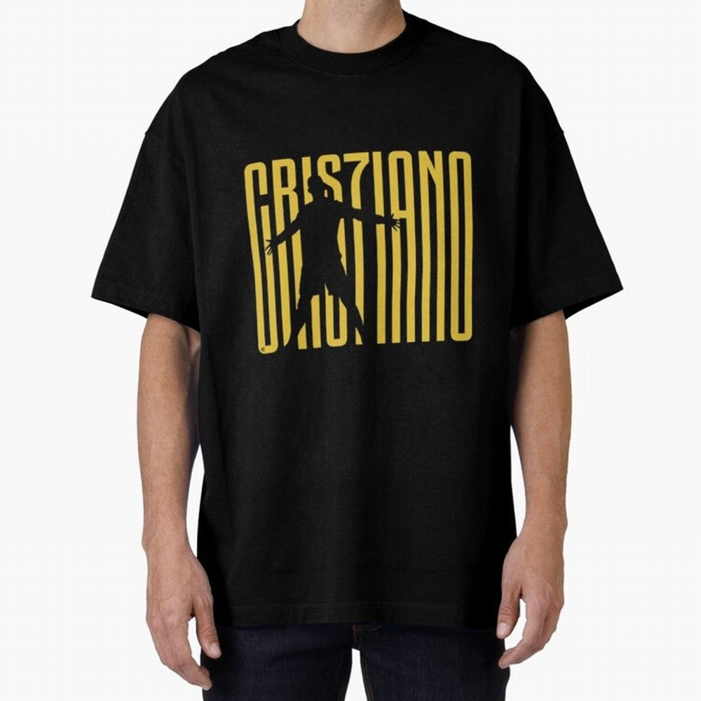 Cristiano Ronaldo Oversized T-Shirt Cheer for Global Football Passion for FIFA World Cup 2026 USA Canada Mexico, Driven by Cristiano Ronaldo, Spain, Retro Football Energy, Iconic Rivalries, Trophy Chase Drama and Stadium Atmosphere; Created for