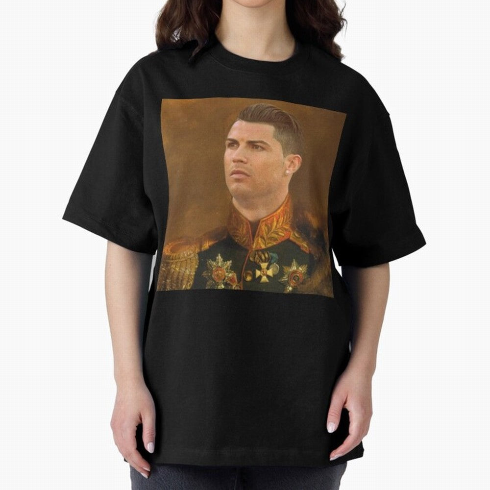 cristiano ronaldo - replaceface Oversized T-Shirt Follow the Final Road of FIFA World Cup 2026 for Fans of Cristiano Ronaldo, Haaland and CR7 and France, Bringing Match Day Excitement, Supporter Culture, Golden Goals and Global Football Passion;