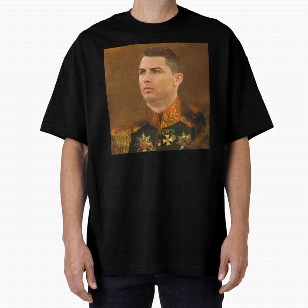 cristiano ronaldo - replaceface Oversized T-Shirt Follow the Final Road of FIFA World Cup 2026 for Fans of Cristiano Ronaldo, Haaland and CR7 and France, Bringing Match Day Excitement, Supporter Culture, Golden Goals and Global Football Passion;