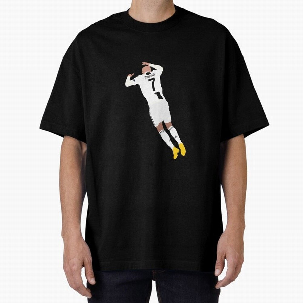 cristiano ronaldo goal celebration Oversized T-Shirt Cheer for FIFA World Cup 2026 Group Stage Spirit, with England, Cristiano Ronaldo, Stadium Memories, Football Loyalty, International Chants and Championship Tradition; Great for Watch Parties,