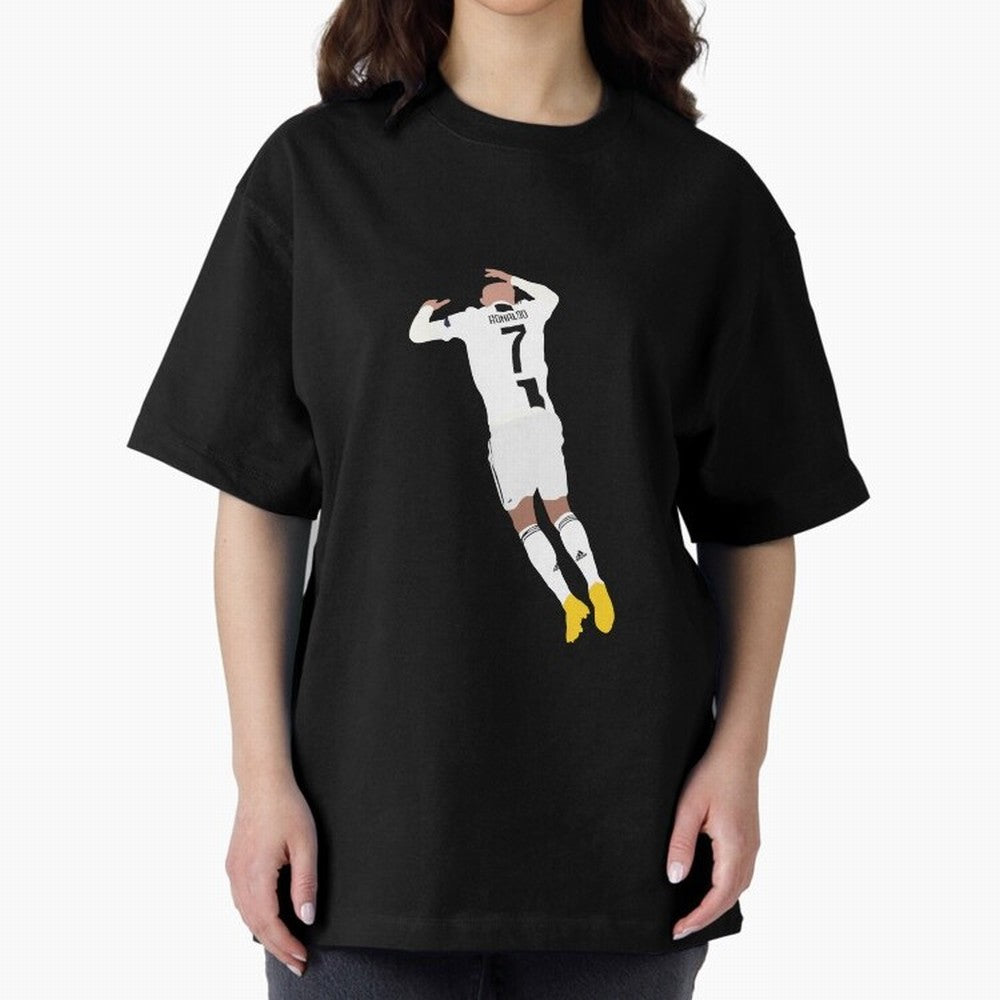 cristiano ronaldo goal celebration Oversized T-Shirt Cheer for FIFA World Cup 2026 Group Stage Spirit, with England, Cristiano Ronaldo, Stadium Memories, Football Loyalty, International Chants and Championship Tradition; Great for Watch Parties,