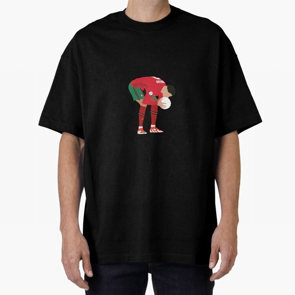 cristiano ronaldo ball kiss Oversized T-Shirt Live the Energy of the FIFA World Cup 2026 USA Canada Mexico Journey through Cristiano Ronaldo Highlights, Spain Pride, Football Festival Excitement, Trophy Ambitions, Country Rivalries and Star Player
