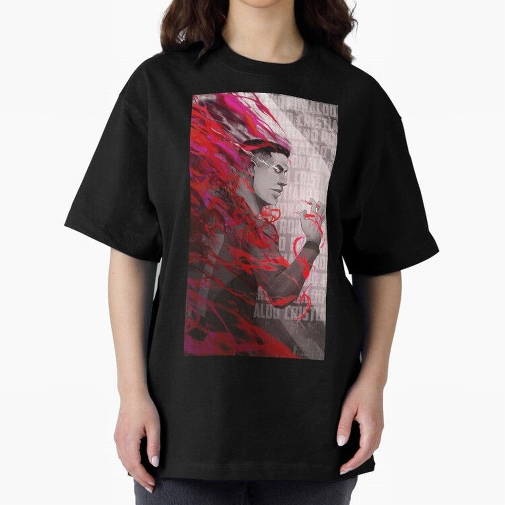 Cristiano Ronaldo x Blue Lock Oversized T-Shirt Celebrate Fan Favorites in Match Day Hype around FIFA World Cup 2026 USA Canada Mexico, Neymar, Haaland and Cristiano Ronaldo, Portugal, Spain and Germany, Worldwide Fan Energy, Dramatic Goals,