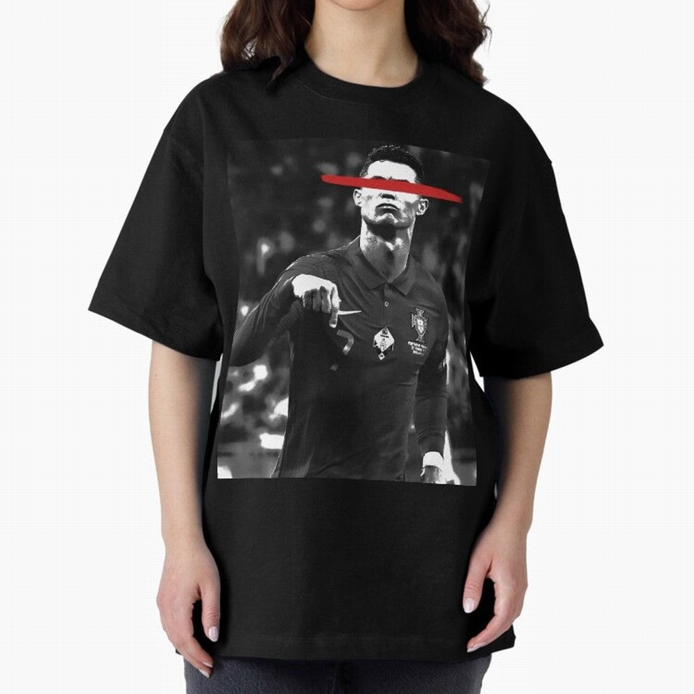 Cristiano in Rubrum Plaga Oversized T-Shirt Bring Champion Energy into Global Football Passion for FIFA World Cup 2026 Group Stage, Centered on CR7, Netherlands, Global Supporter Spirit, Legendary Goals, National Colors and Tournament Celebration;