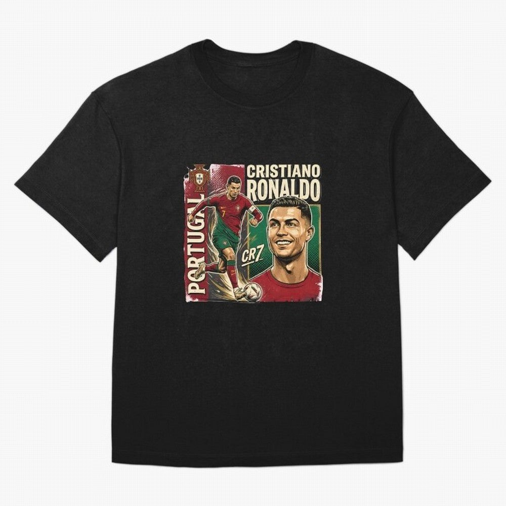Ronaldo Portugal Vintage Oversized T-Shirt Treasure FIFA World Cup 2026 USA Canada Mexico Spirit, Driven by Portugal, Spain and Germany, Messi and Cristiano Ronaldo, Goal Celebration Energy, Supporter Heritage, Football Icons and Worldwide