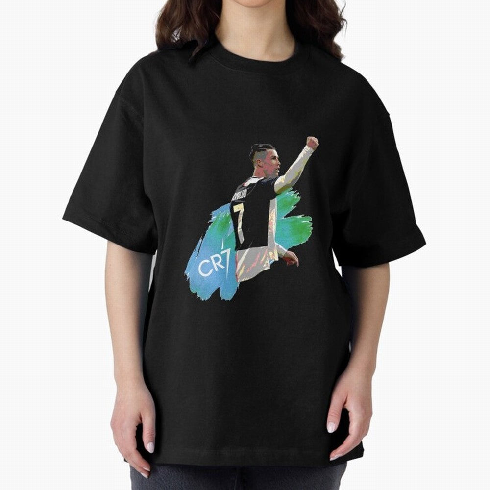 Cristiano Ronaldo Oversized T-Shirt Keep the Legacy of FIFA World Cup 2026 Spirit, Celebrating Brazil, Neymar, Stadium Memories, Football Loyalty, International Chants and Championship Tradition; Perfect for Supporters Who Want Bold Football