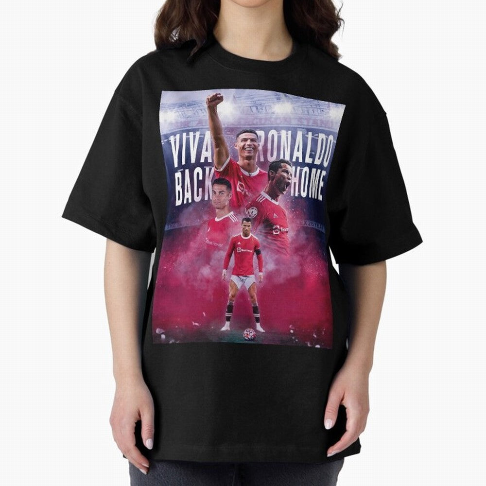 Cristiano Ronaldo Cr7 The Legend Of Manchester United , Ronaldo Gifts, Ronaldo Best Selling , Ronald Oversized T-Shirt Bring Supporter Culture to Match Day Hype around FIFA World Cup 2026, Haaland and Mbappe, Argentina, Classic Soccer Heritage,