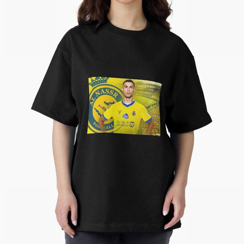 AL NASSR CRISTIANO RONALDO Oversized T-Shirt Support FIFA World Cup 2026 USA Canada Mexico for Fans of Mbappe and Argentina, France and Brazil, Bringing Stadium Memories, Football Loyalty, International Chants and Championship Tradition; Ideal for
