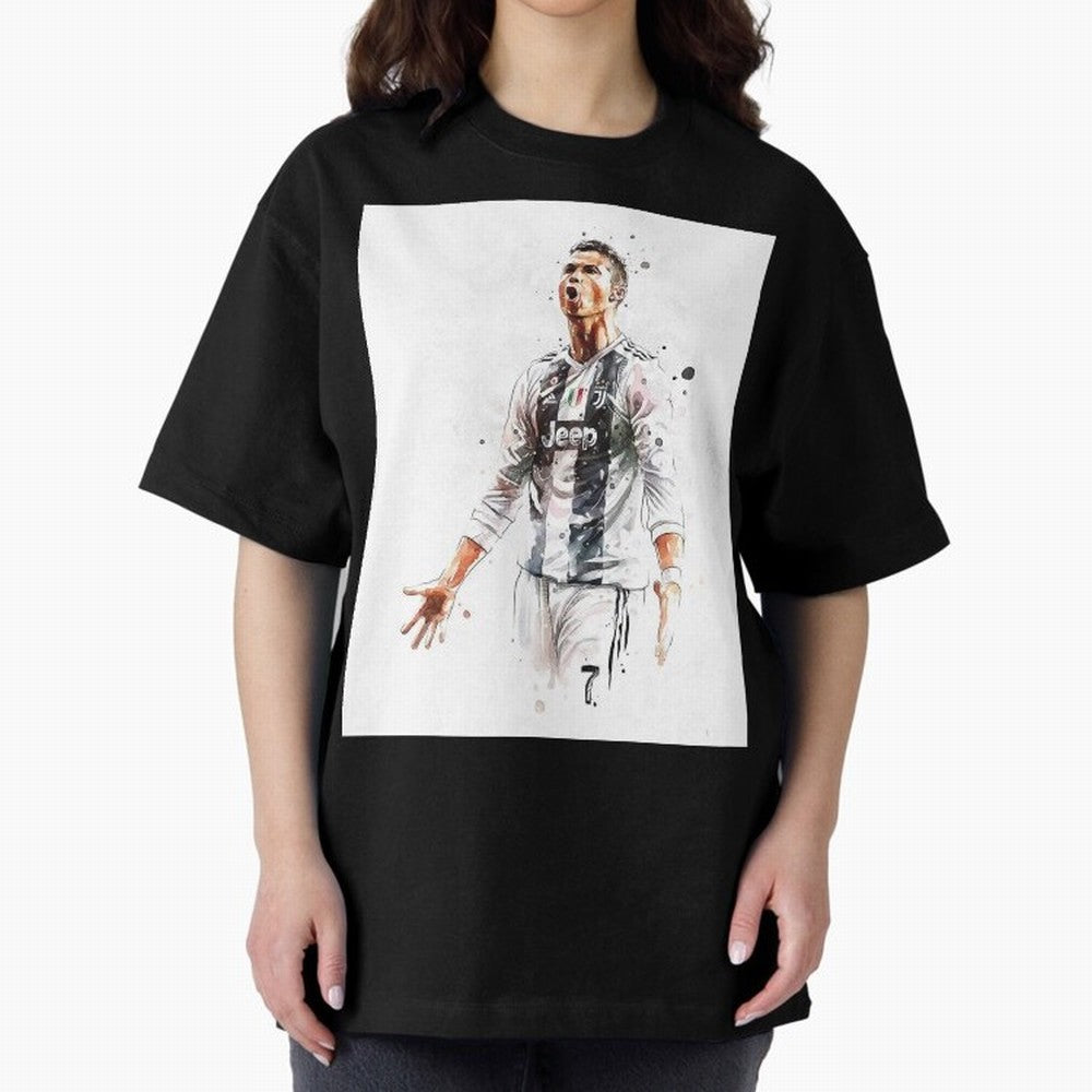 Cristiano Ronaldo Oversized T-Shirt Experience the Global Stage of Global Football Passion for FIFA World Cup 2026 Group Stage, with Cristiano Ronaldo, Netherlands, Soccer Culture, Superstar Moments, National Team Dreams and Competitive Fire;