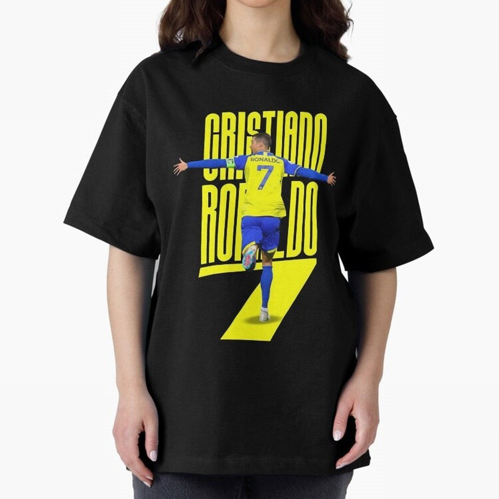 cristiano ronaldo 7 Oversized T-Shirt Wear the Spirit of Global Football Passion for FIFA World Cup 2026 Group Stage, Highlighting Messi, Neymar and Mbappe, England, France and Netherlands, Fan Favorite Moments, National Team Passion, Big Match