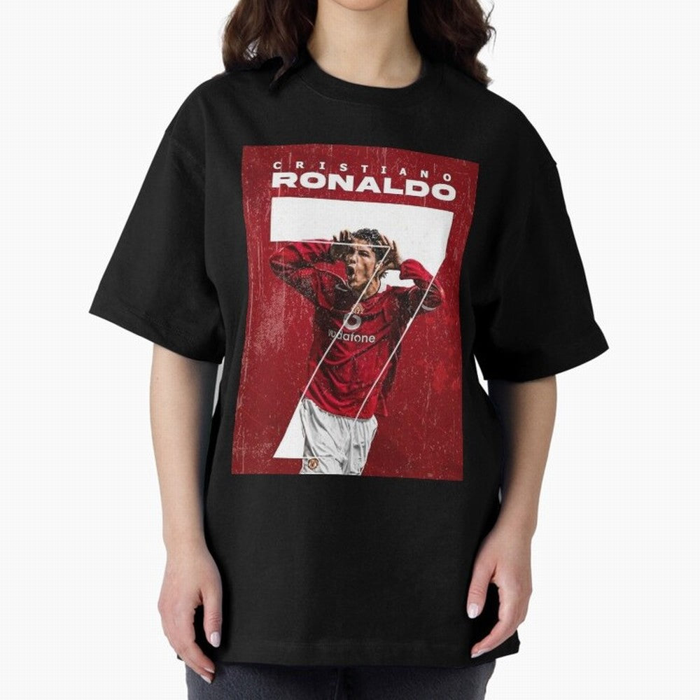 Cristiano Ronaldo Oversized T-Shirt Bring Champion Energy into Global Football Passion for FIFA World Cup 2026 Group Stage, Centered on CR7, Netherlands, Global Supporter Spirit, Legendary Goals, National Colors and Tournament Celebration; Perfect