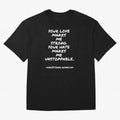 Christiano Ronaldo - Your love makes me strong. Your hate makes me unstoppable Oversized T-Shirt Celebrate Rivalries and Pride in the FIFA World Cup 2026 Journey through CR7 and Messi Highlights, Argentina, France and Brazil Pride, Retro Football
