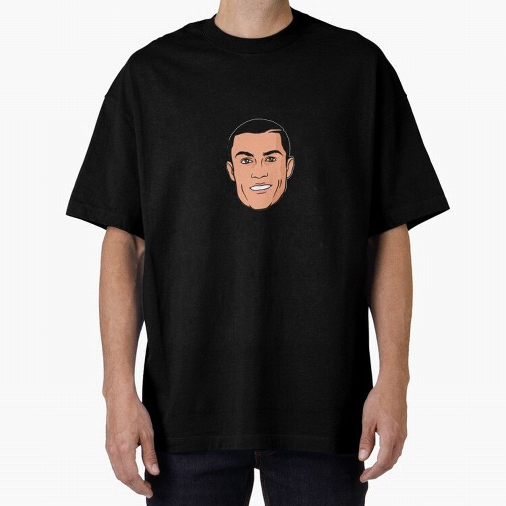 CR7 , Cristiano Ronaldo fan-art Oversized T-Shirt Honor Football Greatness during Match Day Hype around FIFA World Cup 2026 Group Stage, Cristiano Ronaldo, Haaland and CR7, Portugal, Spain and Germany, Champion Mindset, Group Stage Buzz, Knockout