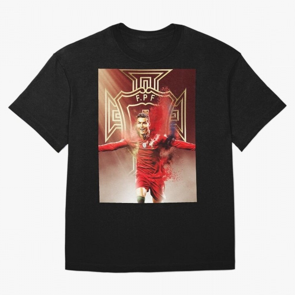 CR>7 Por Oversized T-Shirt Feel Global Football Passion for FIFA World Cup 2026 USA Canada Mexico, Featuring CR7 and Messi, France and Portugal, Football Festival Excitement, Trophy Ambitions, Country Rivalries and Star Player Buzz; Great for Watch