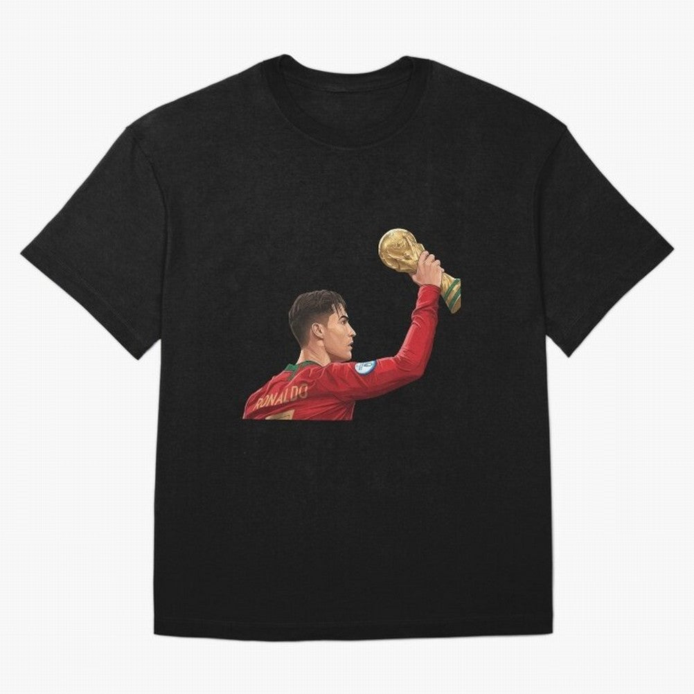 Cristiano Ronaldo Oversized T-Shirt Bring Supporter Culture to FIFA World Cup 2026 Group Stage for Fans of CR7 and Messi and Argentina, France and Brazil, Bringing Tournament Hype, Historic Matchups, Family Viewing Parties and Global Sports Pride;