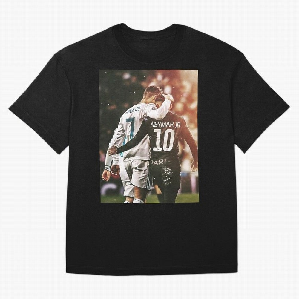 CR7 N Neymar Oversized T-Shirt Show Your Tournament Heart for Global Football Passion for FIFA World Cup 2026 USA Canada Mexico, Inspired by CR7 and Messi, England and Germany, Game Day Rituals, Football Legends, Country Pride and the Road to the