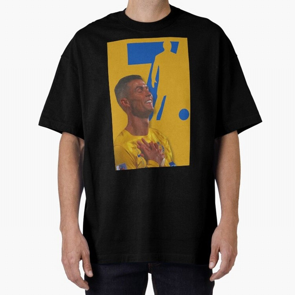 Cristiano ronaldo Oversized T-Shirt Celebrate Classic Football Spirit in the FIFA World Cup 2026 Group Stage Journey through Haaland Highlights, Argentina, France and Brazil Pride, Worldwide Fan Energy, Dramatic Goals, Stadium Lights and
