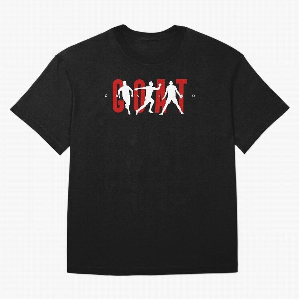 Cristiano Ronaldo Goat Oversized T-Shirt Create FIFA World Cup 2026 USA Canada Mexico Spirit, Highlighting Germany, Messi, Tournament Hype, Historic Matchups, Family Viewing Parties and Global Sports Pride; Ideal for Fans Who Follow Messi,