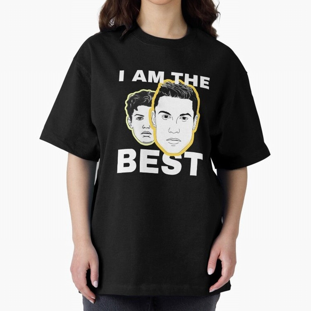 Cristiano Ronaldo - I Am The Best. Oversized T-Shirt Enjoy the Biggest Football Party of FIFA World Cup 2026 Featuring Messi, Neymar and Mbappe, England Energy, Stadium Chants, National Pride, Trophy Dreams and Unforgettable Football Memories;