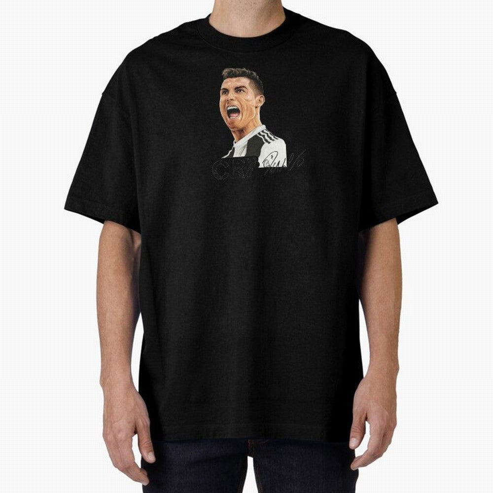 Cr7 Cristiano Ronaldo 7 Oversized T-Shirt Enjoy the Biggest Football Party of Global Football Passion for FIFA World Cup 2026 USA Canada Mexico, Celebrating Neymar, Haaland and Cristiano Ronaldo, France, Champion Mindset, Group Stage Buzz, Knockout