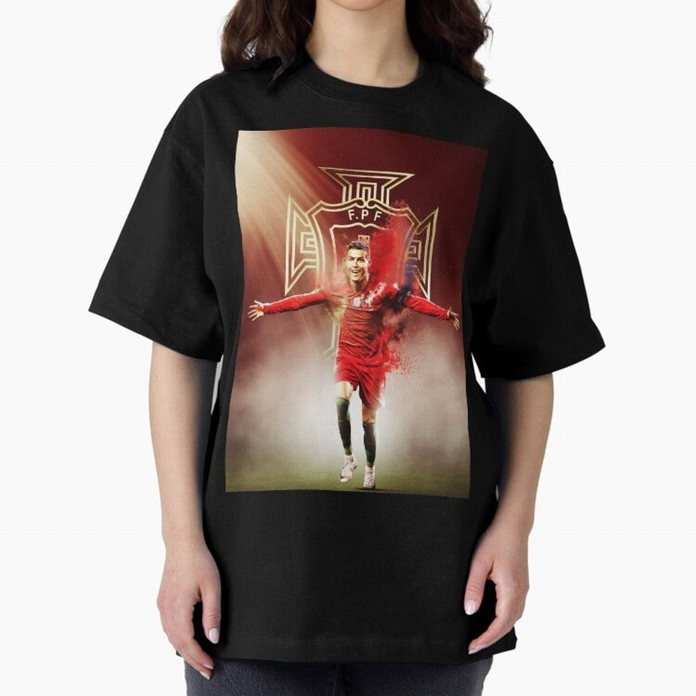 Cristiano Ronaldo Cr7 legend of his country , Ronaldo Gifts, Ronaldo Best Selling Oversized T-Shirt Bring Trophy Dreams to FIFA World Cup 2026 Group Stage Spirit, Inspired by Portugal, Haaland, Football Passion, Legendary Performances, Festival