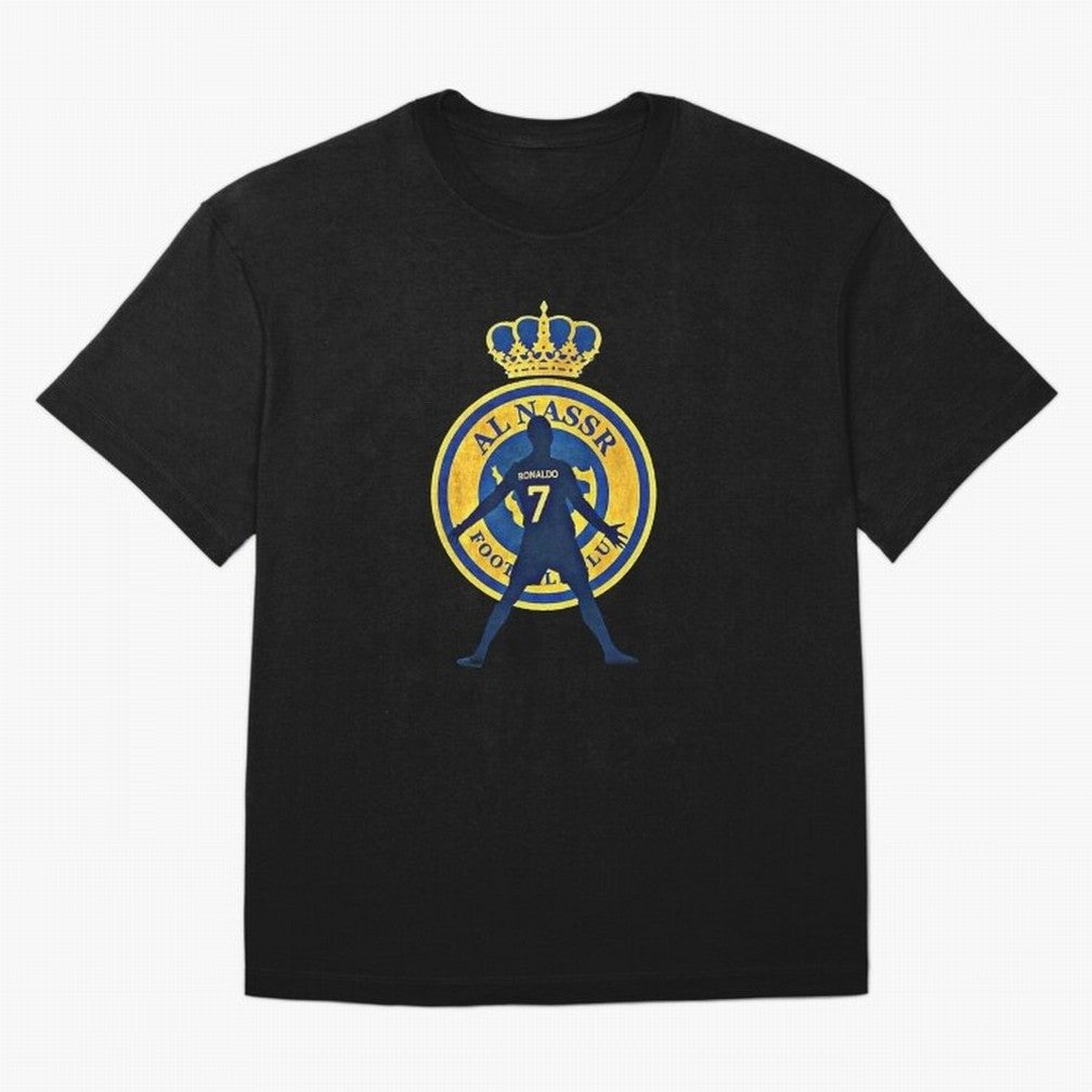 Cristiano Ronaldo T-shirt at Al-Nasr Saudi Club Oversized T-Shirt Capture Global Football Passion for FIFA World Cup 2026 USA Canada Mexico, Capturing Messi, CR7 and Mbappe, England, France and Netherlands, Global Supporter Spirit, Legendary Goals,