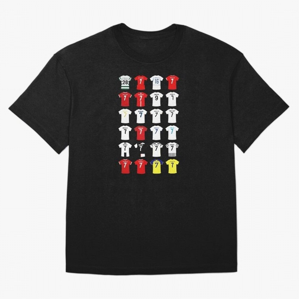 Cristiano Ronaldo Football Shirt Oversized T-Shirt Honor the Beautiful Game during FIFA World Cup 2026 USA Canada Mexico Spirit, Driven by France and Portugal, CR7, Vintage Soccer Flavor, Modern Football Stars, National Flags and Final Night