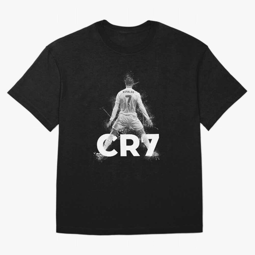 Cristiano Ronaldo CR7 Oversized T-Shirt Embrace FIFA World Cup 2026 Featuring Messi, CR7 and Mbappe, England and Germany Energy, Championship Spirit, Famous Goals, Roaring Crowds and International Football Unity; Great for Supporters Who Love