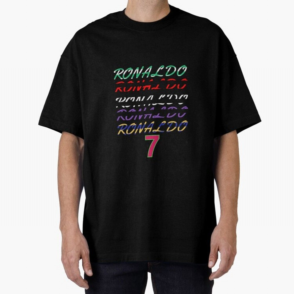 LOVE CR7 RONALDO - ALL CAREER Oversized T-Shirt Step into Match Day Hype around FIFA World Cup 2026 USA Canada Mexico, Messi, CR7 and Mbappe, Argentina, Champion Mindset, Group Stage Buzz, Knockout Tension and Passionate Fan Culture; Ideal for