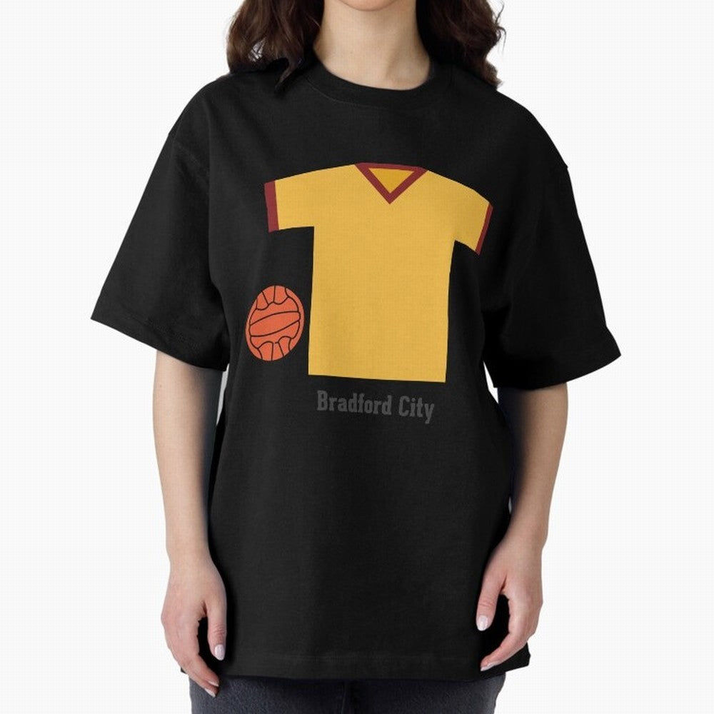 Bradford City Oversized T-Shirt Celebrate Classic Football Spirit in Global Football Passion for FIFA World Cup 2026 Group Stage, Capturing Messi, CR7 and Mbappe, England, Football History, Final Match Energy, Crowd Noise and Once in a Lifetime