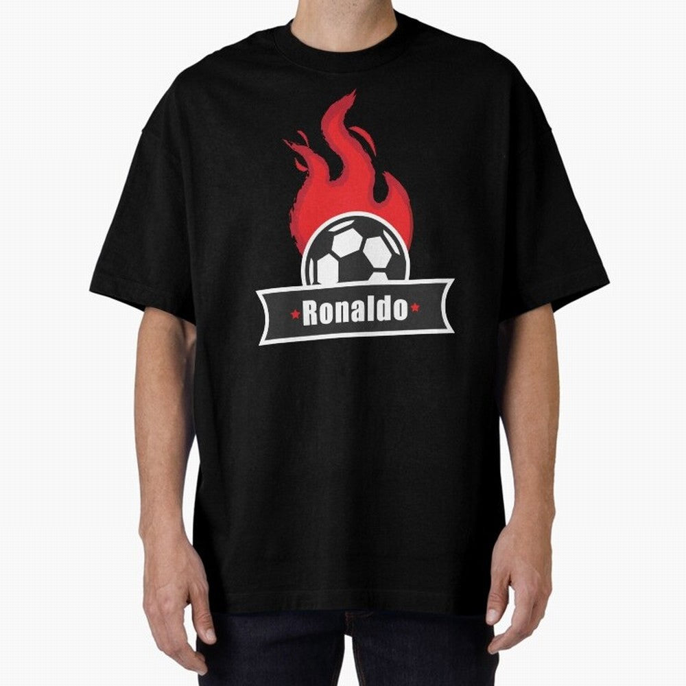 Football Player Design Oversized T-Shirt Support Iconic Players in FIFA World Cup 2026 Group Stage for Fans of Cristiano Ronaldo, Haaland and CR7 and Spain, Bringing Fan Favorite Moments, National Team Passion, Big Match Drama and Soccer History;