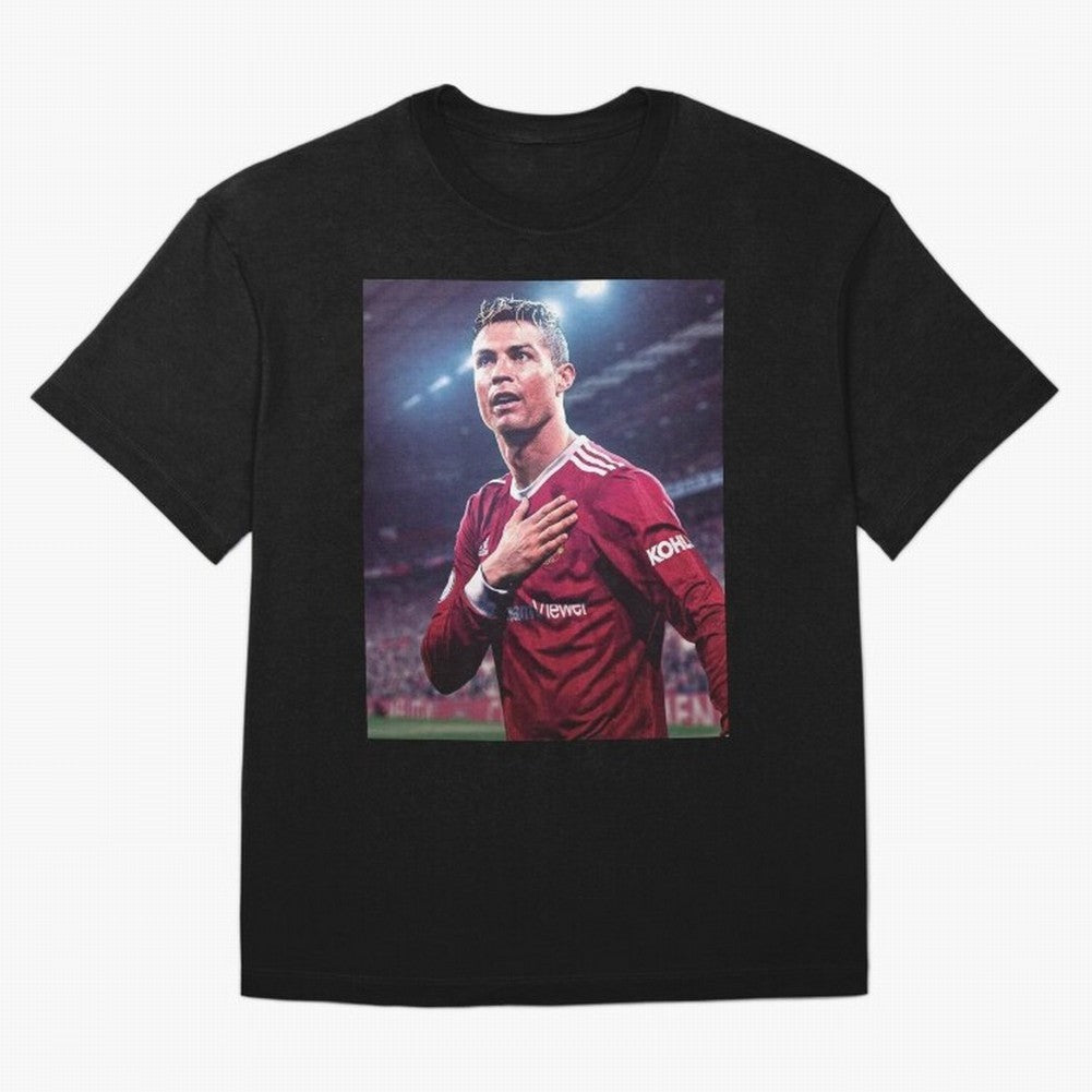 Cristiano Ronaldo New Oversized T-Shirt Celebrate Rivalries and Pride in Global Football Passion for FIFA World Cup 2026 Group Stage, Connected to Cristiano Ronaldo, Portugal, Retro Football Energy, Iconic Rivalries, Trophy Chase Drama and Stadium
