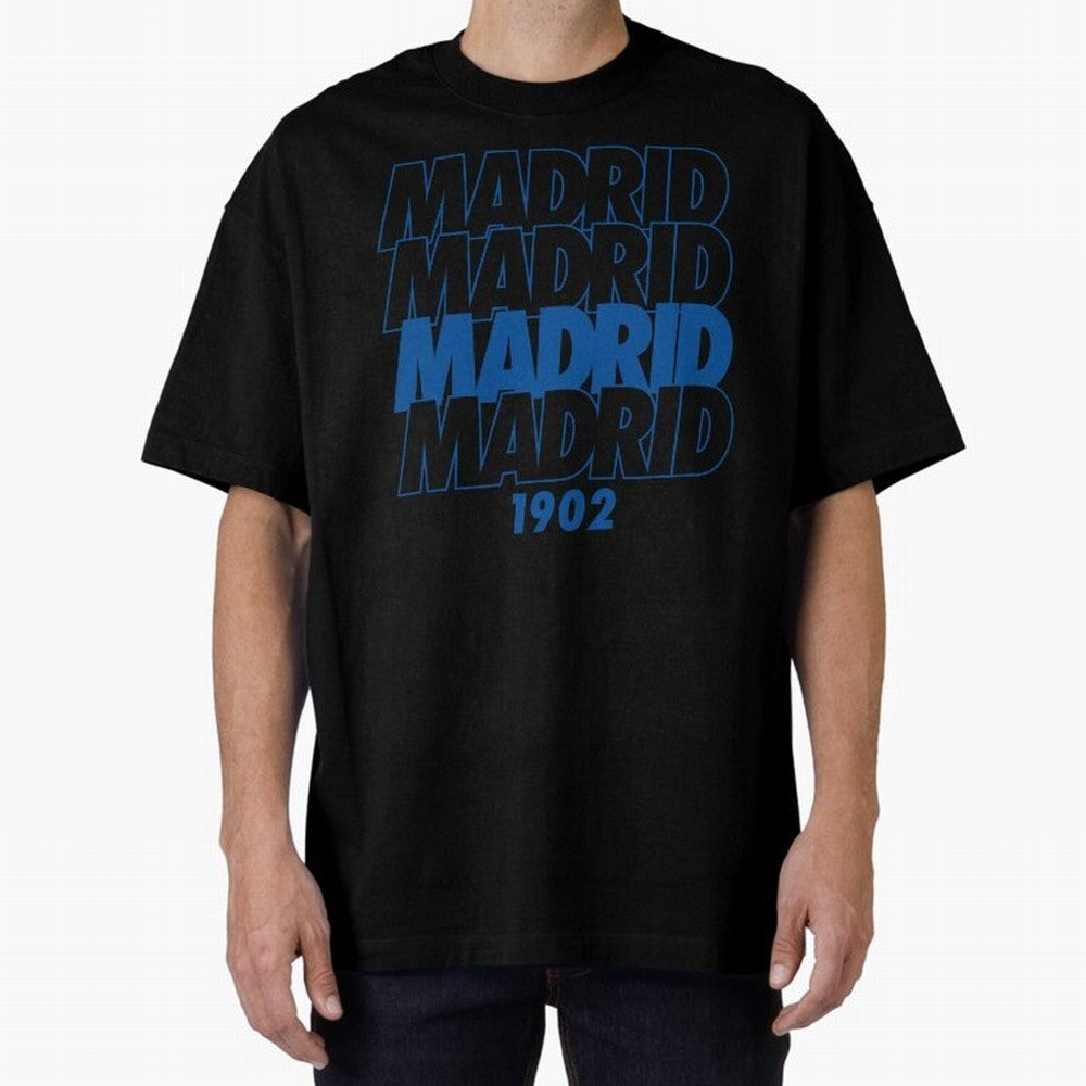 Real Madrid Oversized T-Shirt Represent the Passion of FIFA World Cup 2026 Group Stage for Fans of Messi and Cristiano Ronaldo and Argentina and Brazil, Bringing Worldwide Fan Energy, Dramatic Goals, Stadium Lights and Championship Celebrations;