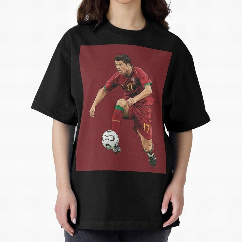 Ronaldo Oversized T-Shirt Cheer through Every Moment of FIFA World Cup 2026 Group Stage for Fans of Cristiano Ronaldo, Haaland and CR7 and Spain, Bringing Stadium Memories, Football Loyalty, International Chants and Championship Tradition; Perfect