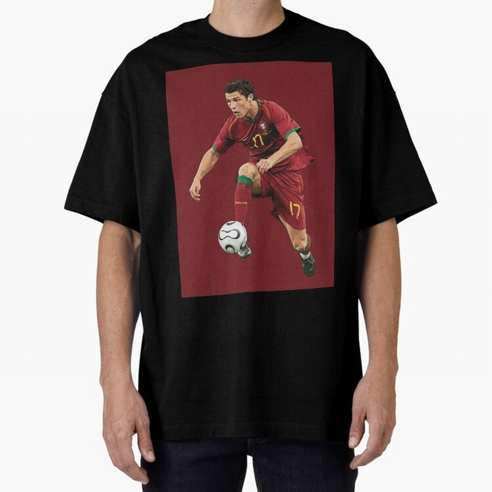 Ronaldo Oversized T-Shirt Cheer through Every Moment of FIFA World Cup 2026 Group Stage for Fans of Cristiano Ronaldo, Haaland and CR7 and Spain, Bringing Stadium Memories, Football Loyalty, International Chants and Championship Tradition; Perfect