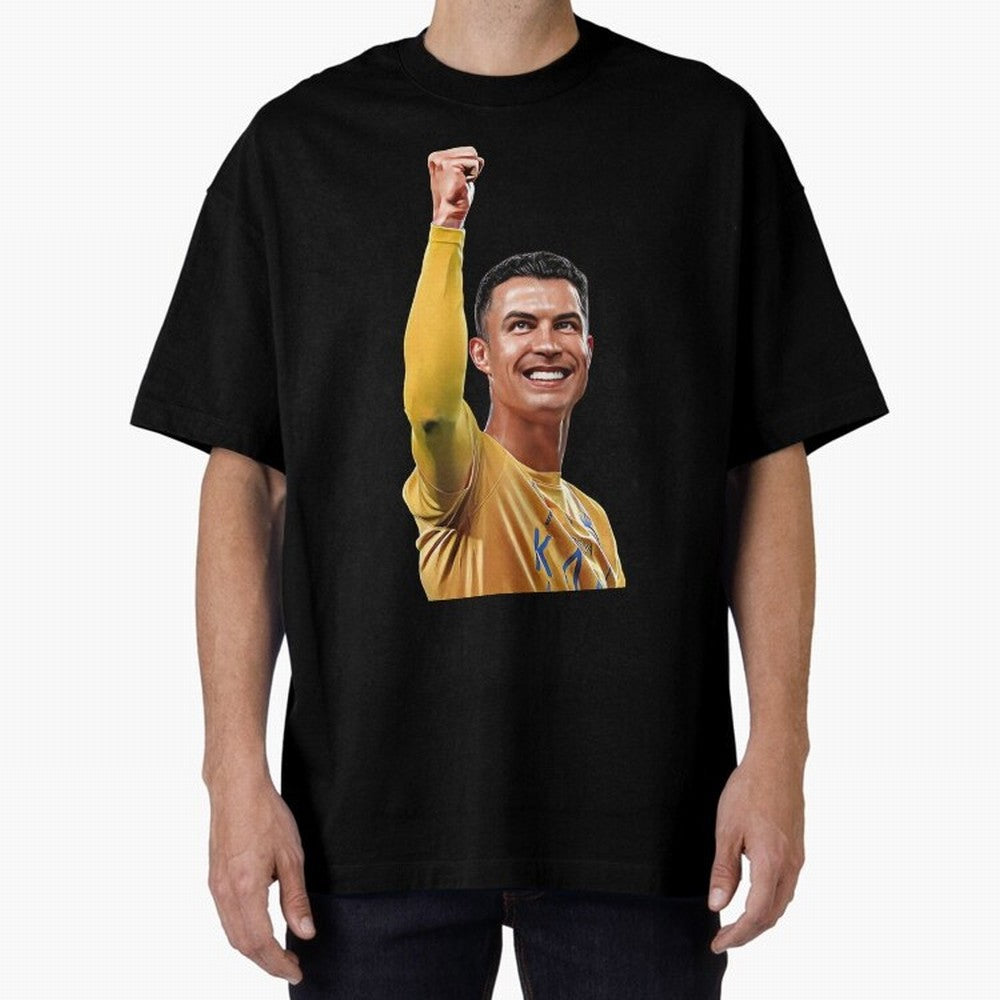 Cristiano Ronaldo - CR 7 Celebration Oversized T-Shirt Wear the Spirit of Match Day Hype around FIFA World Cup 2026 Group Stage, Messi and Cristiano Ronaldo, England, France and Netherlands, Game Day Rituals, Football Legends, Country Pride and the