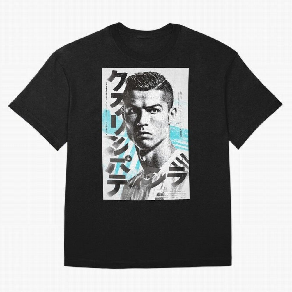 Cristiano Japanese Poster Oversized T-Shirt Celebrate the Stars of the FIFA World Cup 2026 Group Stage Journey through Messi and Cristiano Ronaldo Highlights, England Pride, Fan Favorite Moments, National Team Passion, Big Match Drama and Soccer