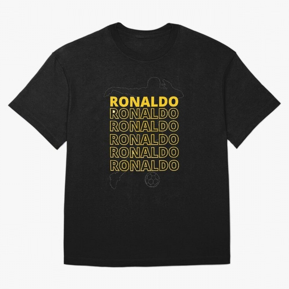 Ronaldo Oversized T-Shirt Carry the Dream of FIFA World Cup 2026 Group Stage Spirit, with Germany, Neymar, Championship Spirit, Famous Goals, Roaring Crowds and International Football Unity; Ideal for Football Dads, Football Moms, Friends,
