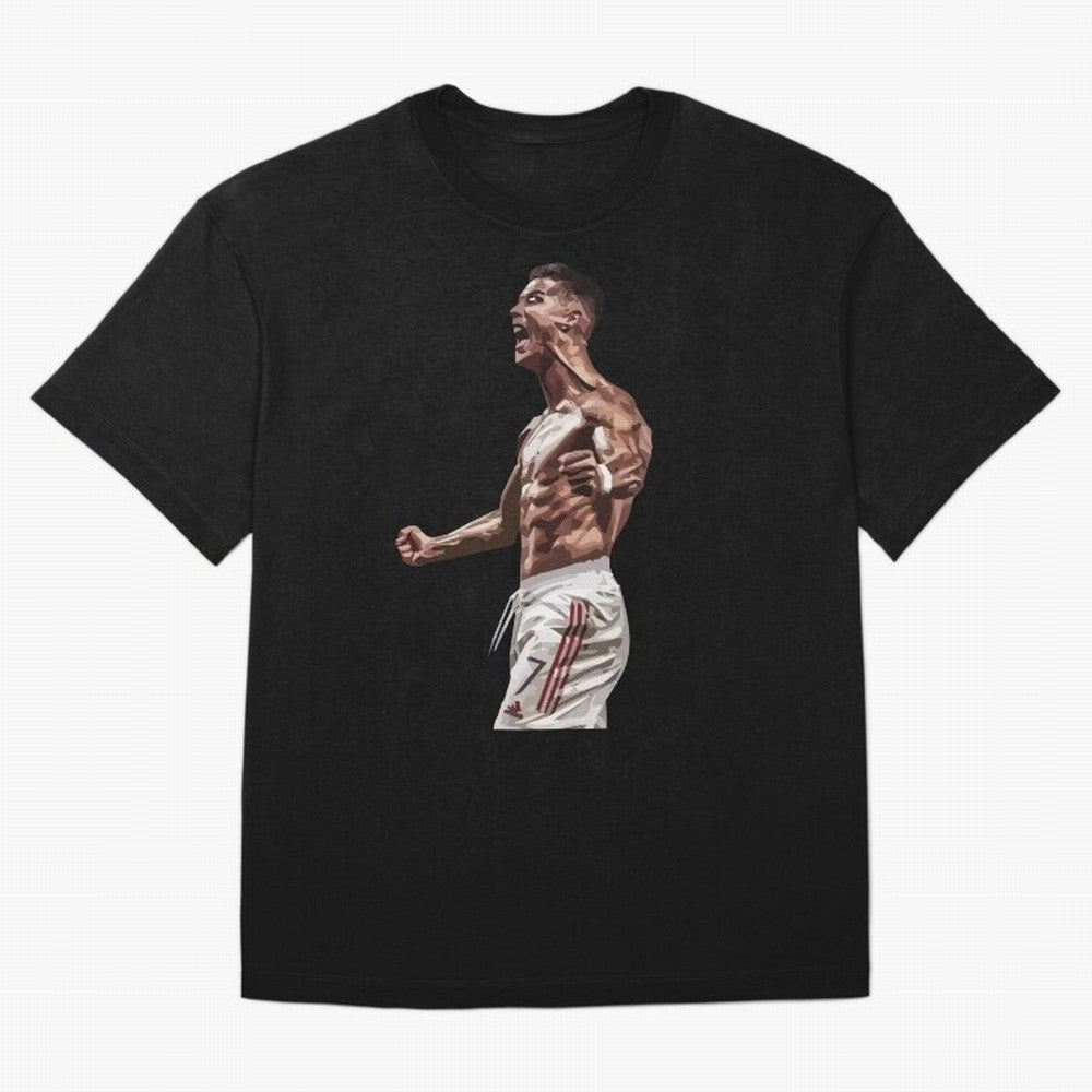 Cristiano Ronaldo - Celebration - CR7 - Manchester United Oversized T-Shirt Celebrate Supporters United by FIFA World Cup 2026 USA Canada Mexico Connected to Mbappe, England and Germany Energy, Soccer Culture, Superstar Moments, National Team