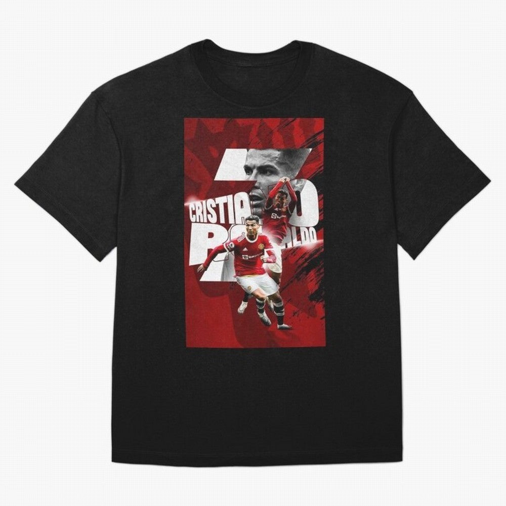 Cristiano Ronaldo Illustration Oversized T-Shirt Capture Stadium Memories from Match Day Hype around FIFA World Cup 2026 USA Canada Mexico, Cristiano Ronaldo, Haaland and CR7, Argentina, Tournament Hype, Historic Matchups, Family Viewing Parties