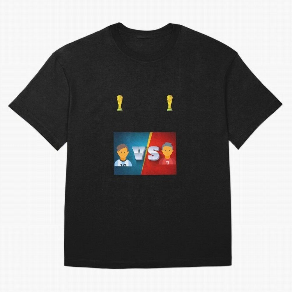 THE RONALDO VS MESSI Oversized T-Shirt Live the Energy of FIFA World Cup 2026 Group Stage Featuring Messi, England Energy, Supporter Pride, Iconic Celebrations, Legendary Names and Global Match Day Energy; Created for Match Day Parties, Soccer
