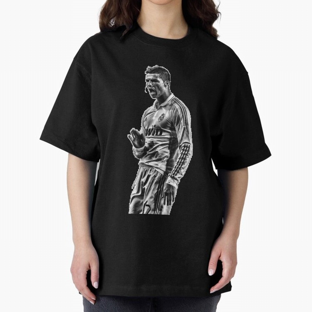 Cristiano Ronaldo Calma Oversized T-Shirt Keep the Match Day Mood of Match Day Hype around FIFA World Cup 2026 USA Canada Mexico, Neymar, Argentina and Brazil, Classic Soccer Heritage, Championship Pressure, Fan Loyalty and International Pride;